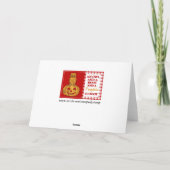 Pumpkin Owl & Gingham Het is een 'Baby Boy'-aankon Aankondiging (Achterkant)