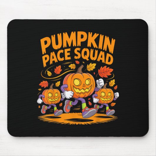 Pumpkin Pace Squad Runner Kostuum Halloween Runnin Muismat (Voorkant)