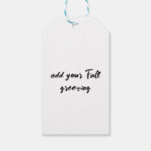 Pumpkin-pad prachtig najaar, aangepast cadeaulabel (Achterkant)