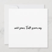 Pumpkin-pad prachtig najaar, aangepast kaart (Achterkant)