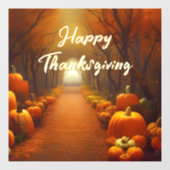 Pumpkin-pad prachtig najaar, aangepast raamsticker (Vel)