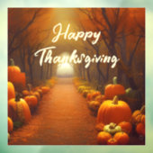 Pumpkin-pad prachtig najaar, aangepast raamsticker (Vel 3)