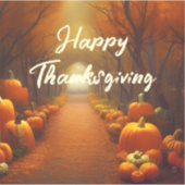 Pumpkin-pad prachtig najaar, aangepast sticker (Voorkant)