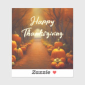 Pumpkin-pad prachtig najaar, aangepast sticker (Vel)