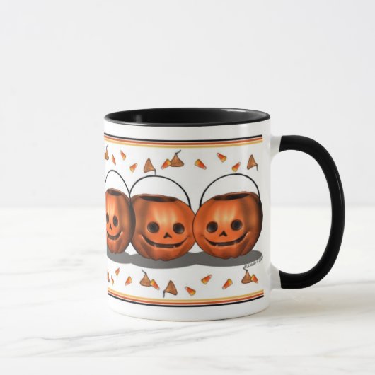 Pumpkin Pail Patch Halloween Mok (Rechts)