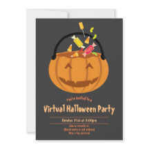 Pumpkin Pail Snoep Virtual Halloween Party