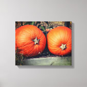 Pumpkin Pair Herfst Canvas Afdruk (Voorkant)