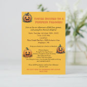 Pumpkin Palooza Party Kaart (Staand voorkant)