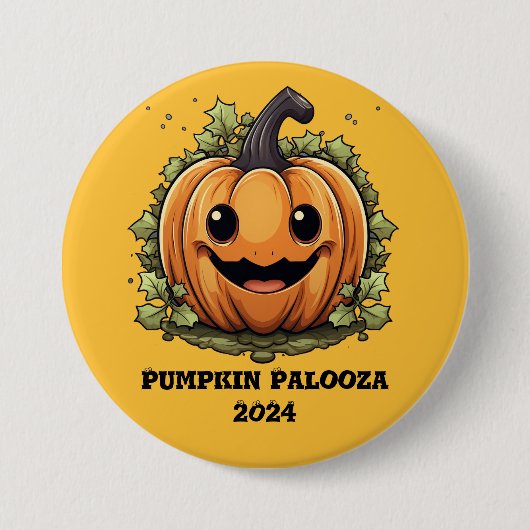 Pumpkin Palooza Party Ronde Button 7,6 Cm (Voorkant)