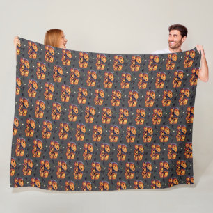 Pumpkin Pals Fleece Deken