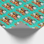 Pumpkin Pals Halloween inpakpapier (Hoek)