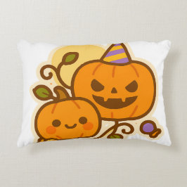 Pumpkin Pals – Kawaii Halloween Accent Kussen