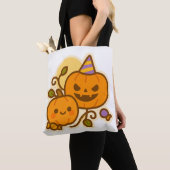 Pumpkin Pals – Kawaii Halloween Tote Bag (Dichtbij)