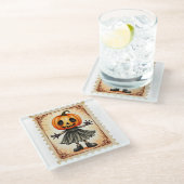 Pumpkin Parade: De Oogst Trickster Glazen Onderzetter (Schuin)