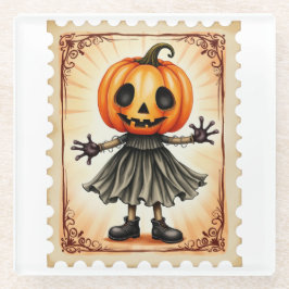 Pumpkin Parade: De Oogst Trickster Glazen Onderzetter