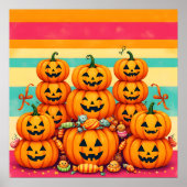 Pumpkin Parade Sunset Poster (Voorkant)