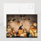 Pumpkin Party-Briefkaart Uitnodiging Briefkaart (Voorkant / Achterkant)