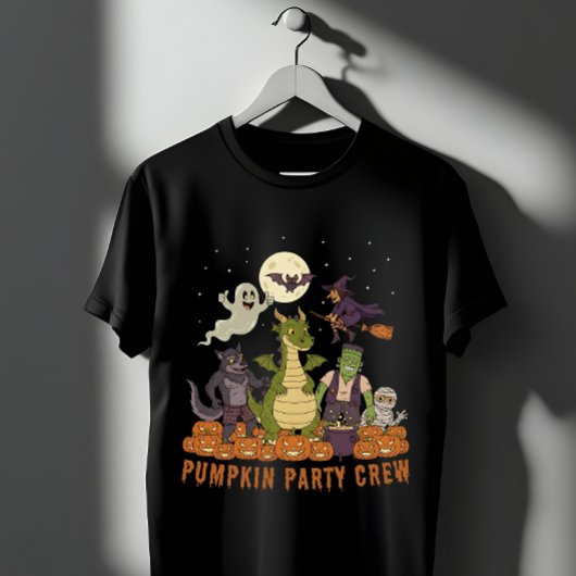 Pumpkin Party Crew - Schattigee Halloween Monsters T-shirt