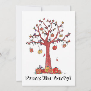 Pumpkin Party Halloween Kaart
