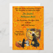 Pumpkin Party Halloween uitnodiging (Voorkant / Achterkant)