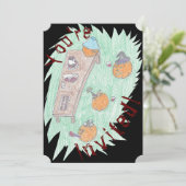 Pumpkin Party. Kaart (Staand voorkant)