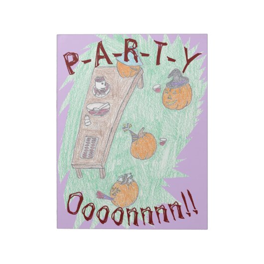 Pumpkin Party. Notitieblok (Linkerzijde)