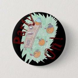 Pumpkin Party. Ronde Button 5,7 Cm
