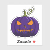 Pumpkin Party Sticker - Halloween Jack-o'-Lantern (Vel)