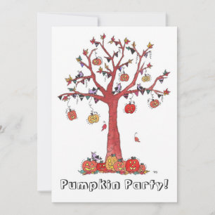 Pumpkin Party, uitnodiging van Halloween Party
