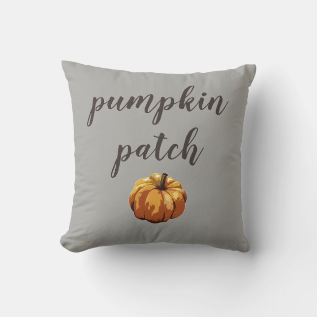 Pumpkin Patch Autumn Halloween Sierkussen (Voorkant)
