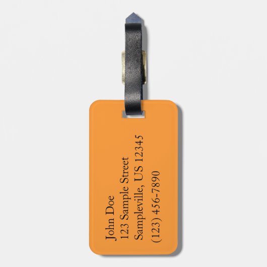 Pumpkin Patch Autumn Harvest Photography Bagagelabel (Achterkant verticaal)