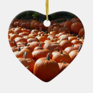 Pumpkin Patch Autumn Harvest Photography Keramisch Ornament