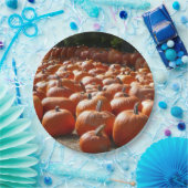 Pumpkin Patch Autumn Harvest Photography Papieren Bordje (Feest)