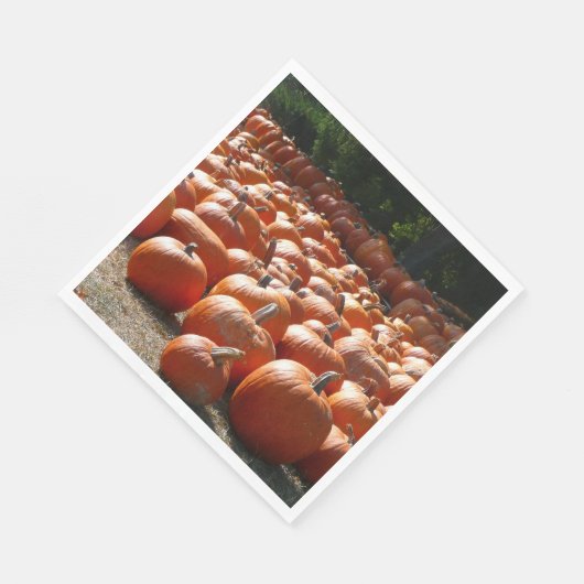 Pumpkin Patch Autumn Harvest Photography Servetten (Hoek)