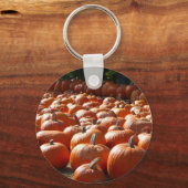 Pumpkin Patch Autumn Harvest Photography Sleutelhanger (Voorkant)
