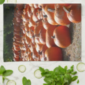 Pumpkin Patch Autumn Harvest Photography Theedoek (Gevouwen)