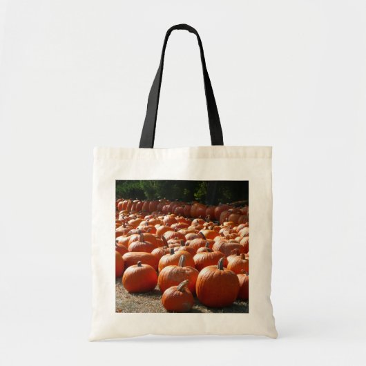 Pumpkin Patch Autumn Harvest Photography Tote Bag (Voorkant)