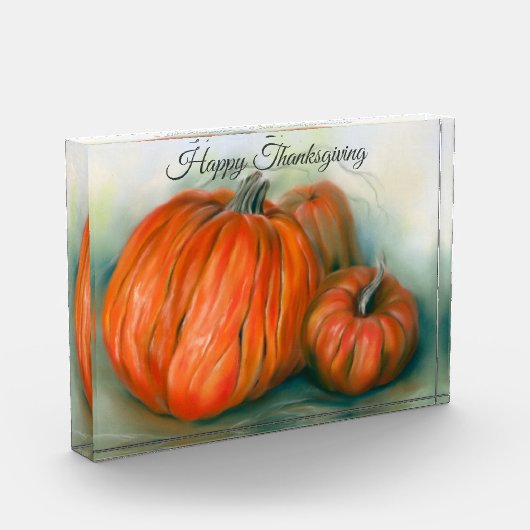 Pumpkin Patch Autumn Trio Pastel Art Thanksgiving Fotoblokken (Links)
