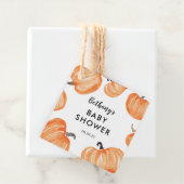 Pumpkin Patch Baby shower Bedankjes Labels (In situ)