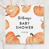 Pumpkin Patch Baby shower Bedankjes Labels (Voorkant)