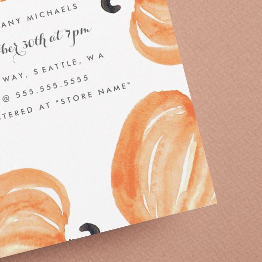 Pumpkin Patch Baby shower Kaart