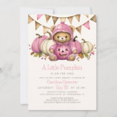 Pumpkin Patch Beer Baby shower Uitnodiging (Voorkant)