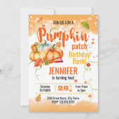 Pumpkin Patch Birthday Bash Kaart (Voorkant)