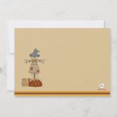 Pumpkin Patch Birthday Girl Invitation Kaart (Achterkant)