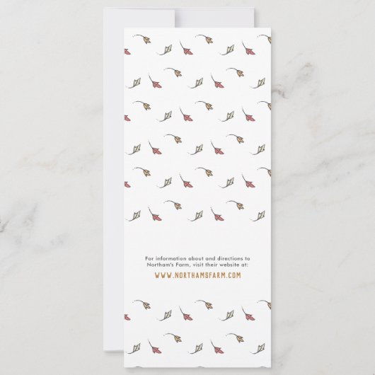 Pumpkin Patch Birthday Kaart (Achterkant)