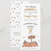 Pumpkin Patch Birthday Kaart (Voorkant / Achterkant)