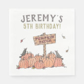Pumpkin Patch Birthday Servet (Voorkant)
