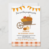 Pumpkin Patch Birthday Uitnodiging (Voorkant)