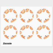 Pumpkin Patch Blank Oranje Halloween Ronde Sticker (Vel)