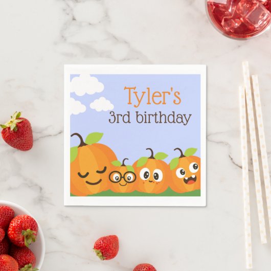 Pumpkin Patch Boerderij Kinderen Verjaardag Servet (Insitu)